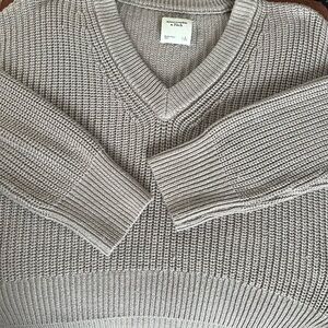 Abercrombie & Fitch Taupe Knit Pullover